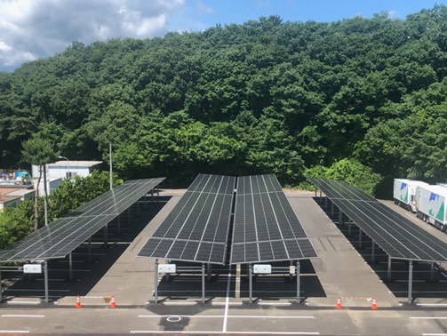 カーポート型太陽光発電設備
