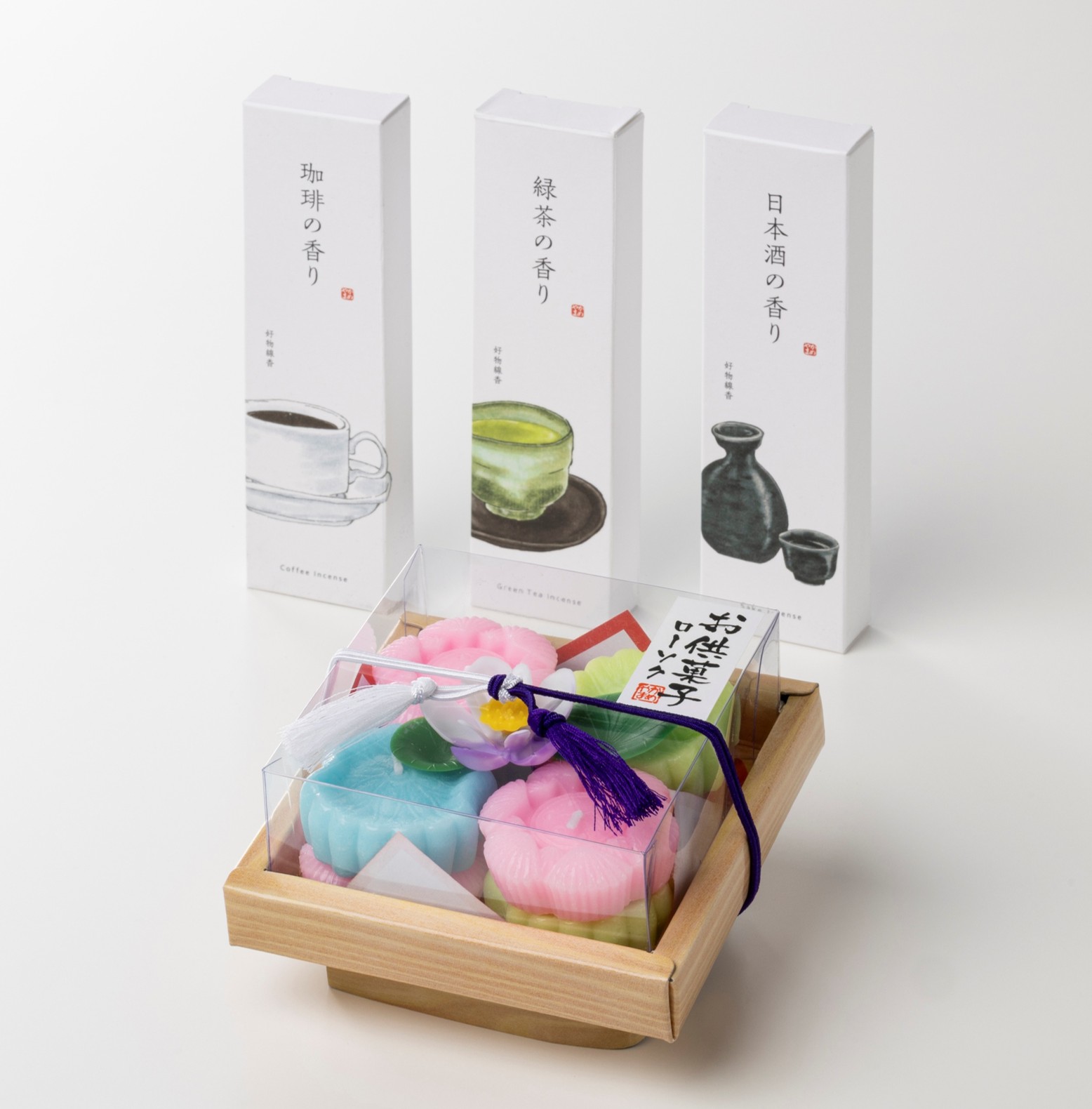 おもいで(落雁ローソク・線香セット)