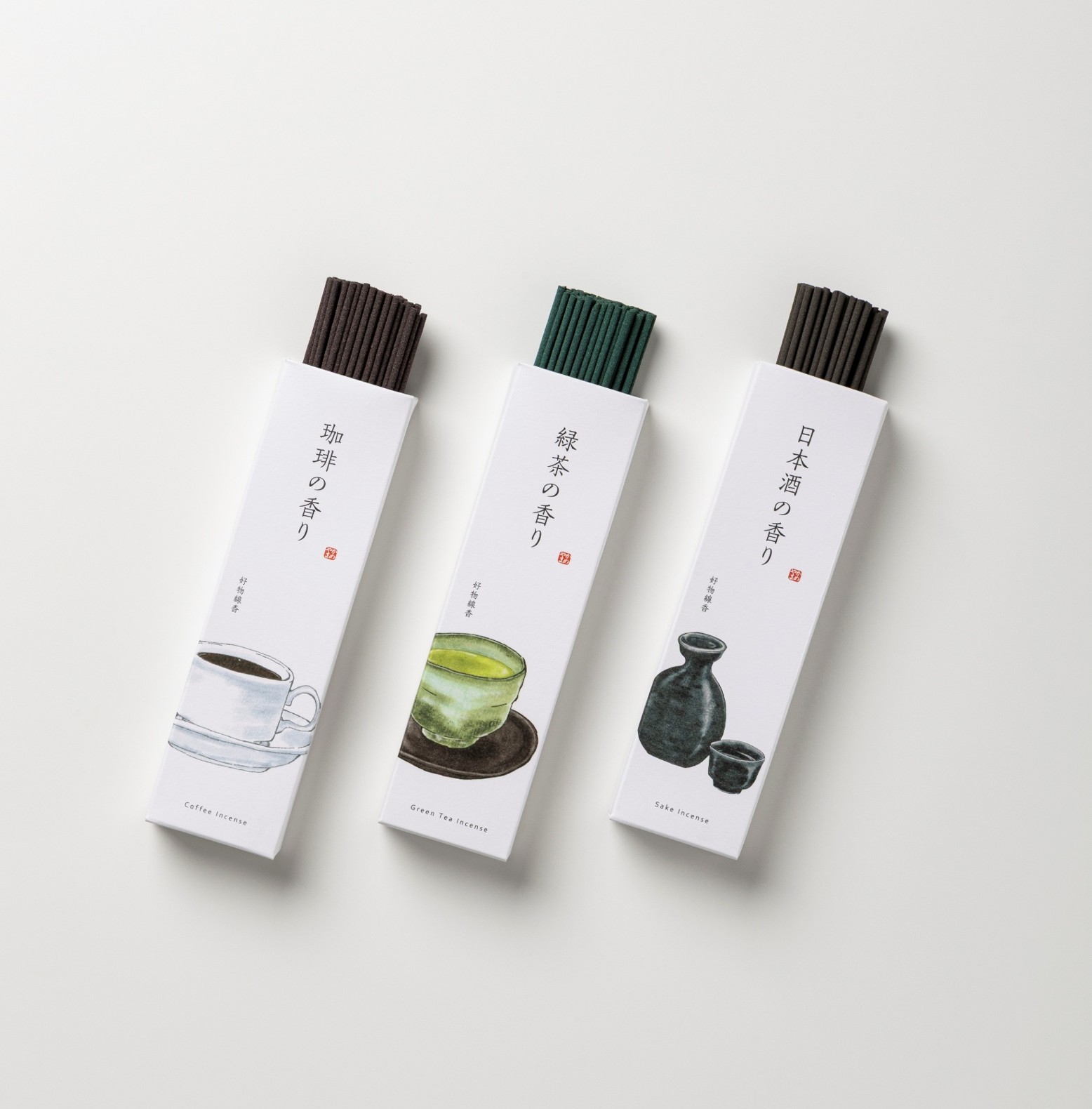 線香(珈琲・緑茶・日本酒の香り)