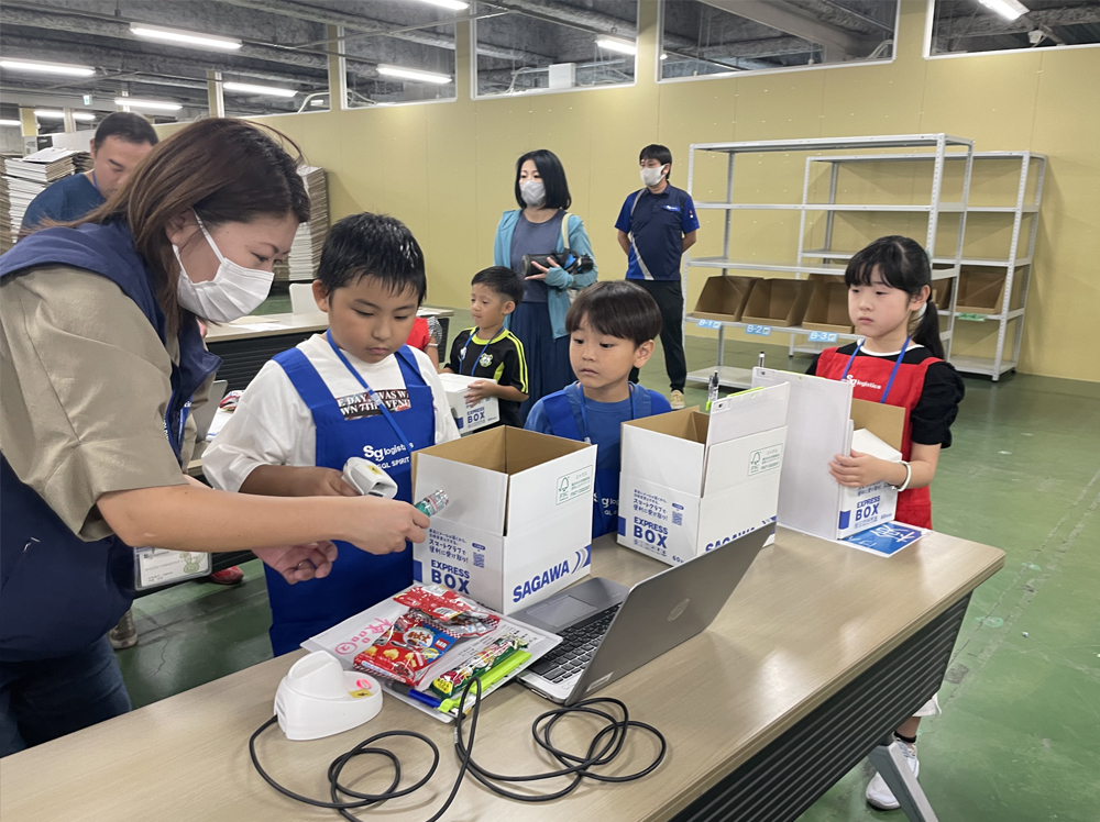 ハンディターミナルを使った検品作業