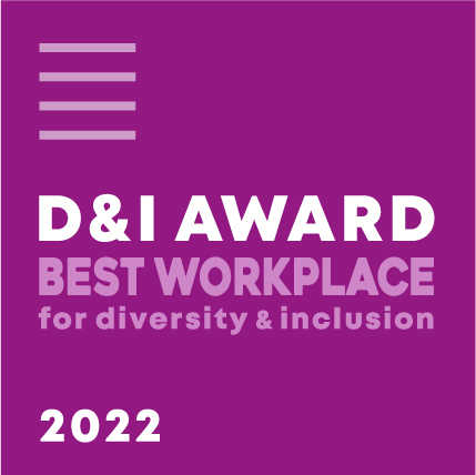 D&I Award 2022 「ベストワークプレイス」認定ロゴ