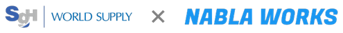 ワールドサプライロゴ×ナブラワークスロゴ