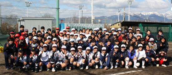 Dグランド 外野手講習会集合写真