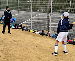 外野手担当 田中選手