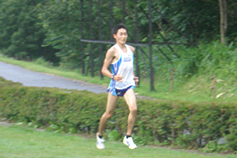 朝練習リーダーの中西選手