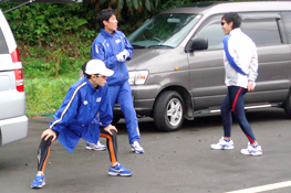 距離走スタート前