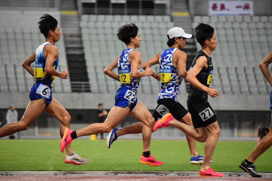ゼッケンNO.22竹村選手、ゼッケンNO.2三上選手