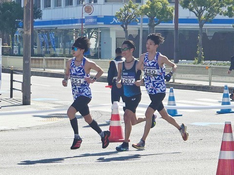 ゼッケンNO.351 三上嵩斗選手　ゼッケンNO.160 平田幸四郎選手