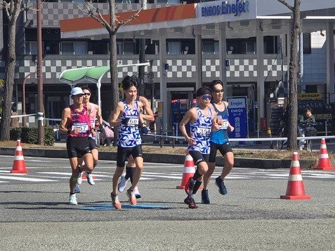 ゼッケンNO.351 三上嵩斗選手　ゼッケンNO.160 平田幸四郎選手